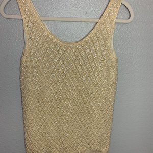 Vintage Hand Beaded Top Cyn Les